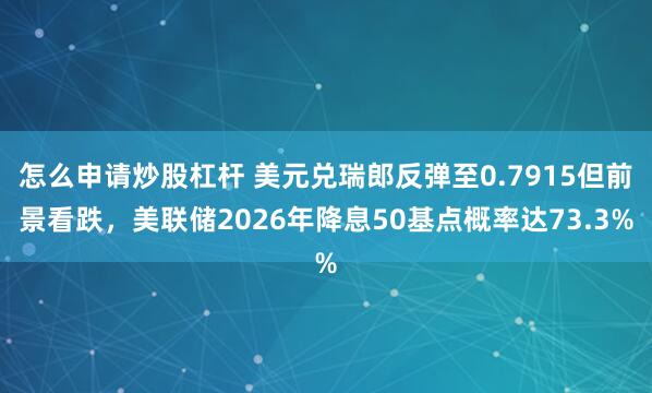 怎么申请炒股杠杆 美元兑瑞郎反弹至0.7915但前景看跌，美联储2026年降息50基点概率达73.3%